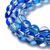 Synthetic Moonstone Beads Strands G-P528-J01-18-3