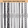 Gorgecraft 9 Styles Polyester Lace Trim OCOR-GF0002-56-2