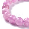 Dyed Natural Jade Beads Stretch Bracelets BJEW-G633-B-09-2