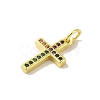 Brass Micro Pave Cubic Zirconia Pendants KK-M283-20J-02-2