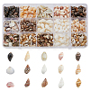 DICOSMETIC 119G 15 Styles Natural Mixed Shell Beads Sets BSHE-DC0001-01-1