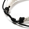 PU Imitation Leather Braided Cord Bracelets for Women BJEW-M290-01D-3