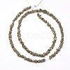 Natural Pyrite Nuggets Beads Strands X-G-I125-84-2