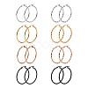 Titanium Steel Hoop Earrings STAS-TA0001-23C-8