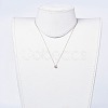 Brass Micro Pave Cubic Zirconia Pendant Necklaces NJEW-JN02426-6