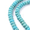 1 Strand Rondelle Synthetic Turquoise Beads Strands X-TURQ-G109-8x5mm-06-2