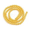 Natural Mashan Jade Round Beads Strands G-D263-4mm-XS07-2