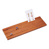 Wood Earring Display Card Holders ODIS-WH0070-09B-1