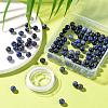 100Pcs 8mm Natural Sodalite Beads DIY-LS0002-32-5