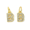 Rack Plating Alloy Rhinestone Pendants PALLOY-S187-01B-1