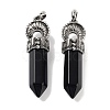 Natural Obsidian Pointed Big Pendants G-Q163-02AS-01-1