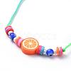 Adjustable Nylon Thread Kid Braided Beads Bracelets BJEW-JB04454-M-3