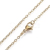 201 Stainless Steel Pendant Necklaces NJEW-H208-02G-2