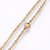 304 Stainless Steel Cable Chains Necklaces NJEW-F226-04G-05-2