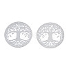 Non-Tarnish 201 Stainless Steel Filigree Pendants X-STAS-S118-060-1