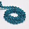 Imitate Austrian Crystal Bicone Glass Beads Strands X1-GLAA-F029-4x4mm-01-2