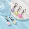 Plating Iridescent Acrylic Beads Pendant Decoration HJEW-JM01227-5