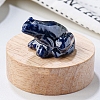 Natural Sodalite Carved Healing Frog Figurines PW-WG28161-07-1