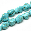 Synthetic Turquoise Beads Strands G-Q955-01-1