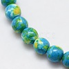 Synthetic Ocean White Jade Beads Strands G-L019-8mm-06-2
