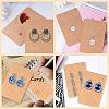 30Pcs Rectangle Paper One Pair Earring Display Cards with Hanging Hole DIY-YW0008-55B-5