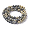 Natural Yellow Turquoise(Jasper) Beads Strands G-H245-02B-2