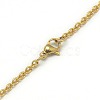 Trendy Unisex 304 Stainless Steel Cable Chain Necklaces NJEW-L043-16G-3