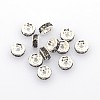 Brass Grade A Rhinestone Spacer Beads RSB036NF-03-1