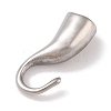 Non-Tarnish 304 Stainless Steel Hook Clasps STAS-C109-23P-02-1