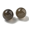 Natural Grey Agate Round Ball Figurines Statues for Home Office Desktop Decoration G-P532-02A-10-2