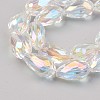Transparent Glass Beads Strands X-EGLA-S194-09-A01-3