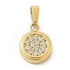 Ion Plating(IP) 304 Stainless Steel Micro Pave Cubic Zirconia Pendants STAS-Z107-02G-01-1