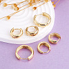 YILISI 6 Pairs 3 Styles Brass Huggie Hoop Earrings EJEW-YS0001-01-11