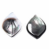 Natural Black Lip Shell Pendants SSHEL-S258-101A-3