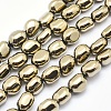 Electroplate Non-magnetic Synthetic Hematite Beads Strands G-L488-A-16-1