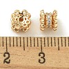 Rack Plating Brass Micro Pave Cubic Zirconia Beads KK-K386-03G-01-2