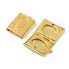 Brass Locket Pendants for Teachers' Day KK-M041-07G-2