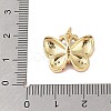 Brass Micro Pave Clear Cubic Zirconia Pendants KK-E111-35G-01-3