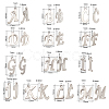 304 Stainless Steel Letter Pendants STAS-CJ0001-42-2