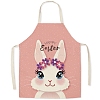 Cute Easter Rabbit Pattern Polyester Sleeveless Apron PW-WG98916-02-1