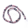 Frosted Natural Rhodonite Round Bead Strands X-G-E487-12-10mm-3