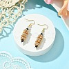 Oval Glass Seed Dangle Earrings EJEW-MZ00147-01-2