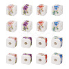 FASHEWELRY 72Pcs 4 Colors Handmade Porcelain Beads PORC-FW0001-02-1