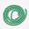 Opaque Solid Color Glass Beads Strands GLAA-S178-12C-05-2