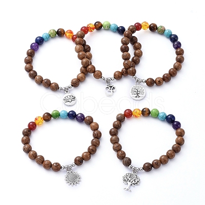 Chakra Jewelry BJEW-JB05232-1