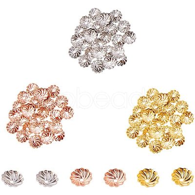 Brass Flower Bead Caps KK-PH0034-81-1