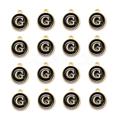 Golden Plated Alloy Charms X-ENAM-S118-02G-1