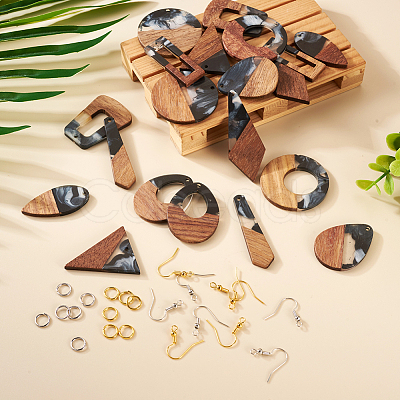 DIY Geometry Earring Making Kit DIY-TA0005-36-1