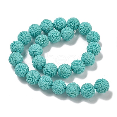 Synthetic Coral Carved Beads Strands CORA-I023-02-1