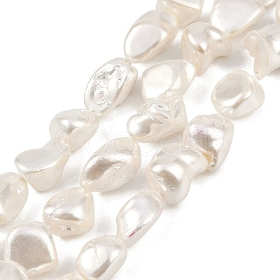 Shell Pearl Beads Strands BSHE-C008-01-1